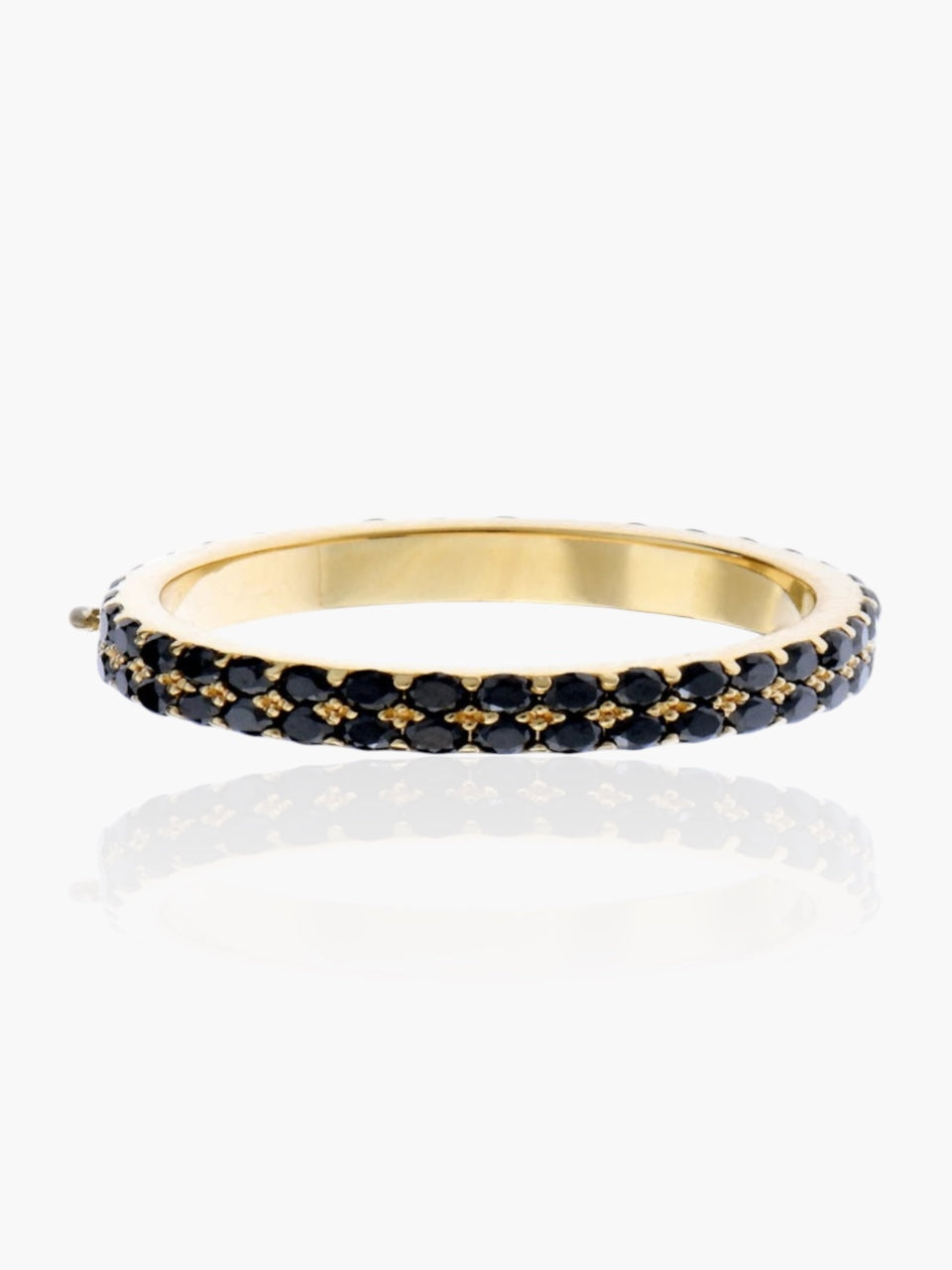 Alpha Black Diamond Gold Bracelet