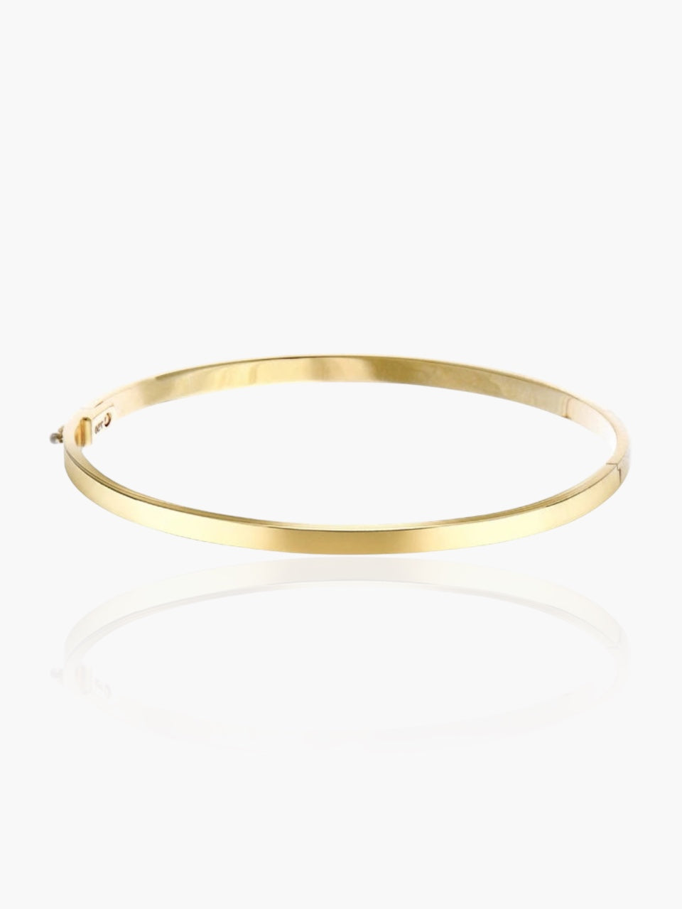 Alpha Plain Gold Bracelet
