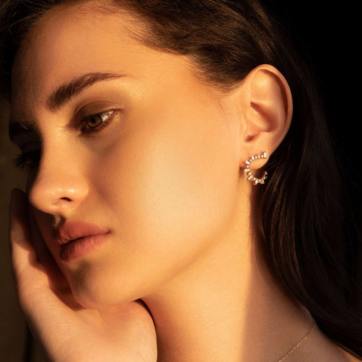 LIBANTA Full Diamond Hoops