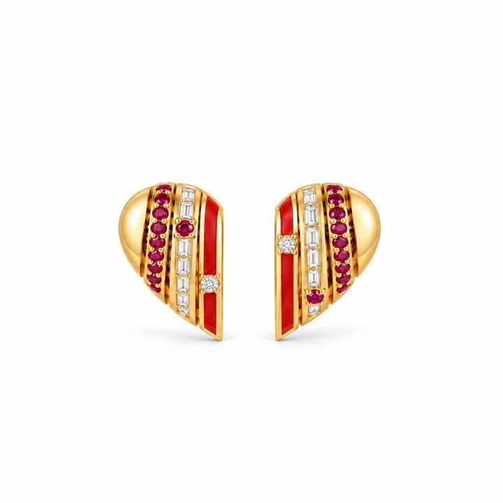 Tessera Heart Earrings