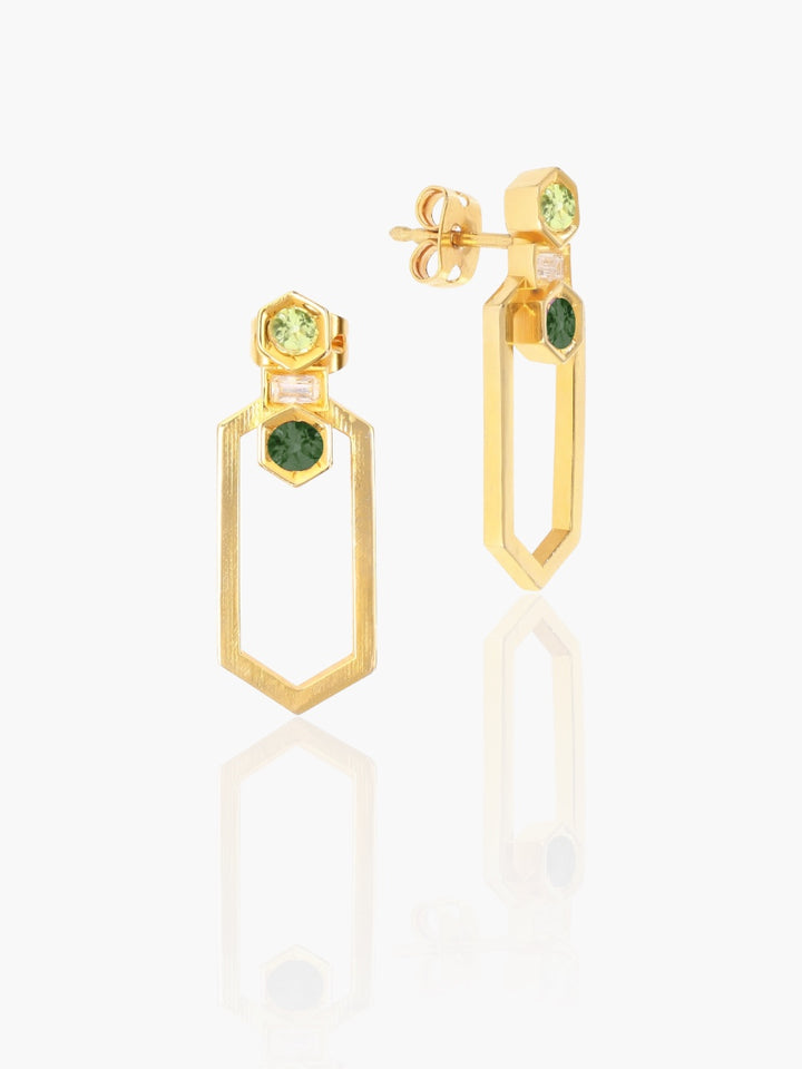 Beehive Long Colored Earrings