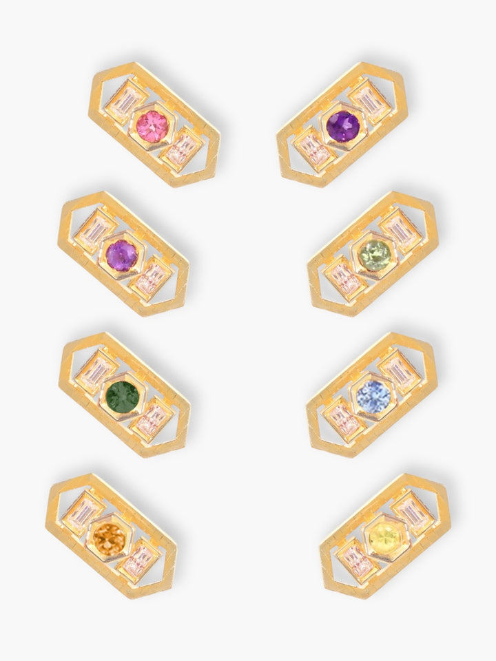 Beehive Single Colored Studs Earring