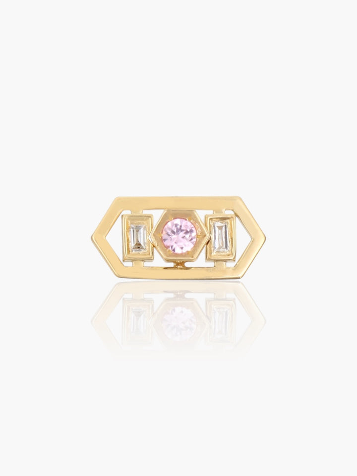 Beehive Single Colored Studs Earring