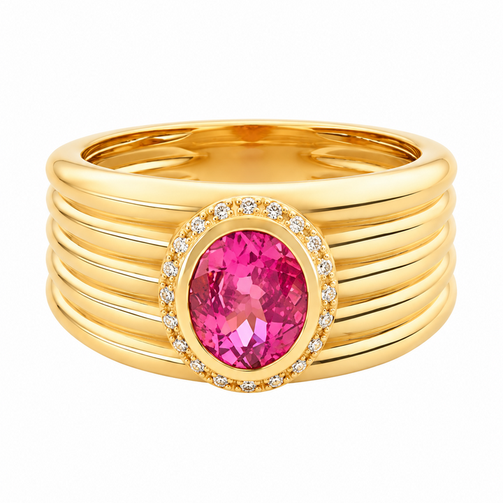 Pink Aurora Ring