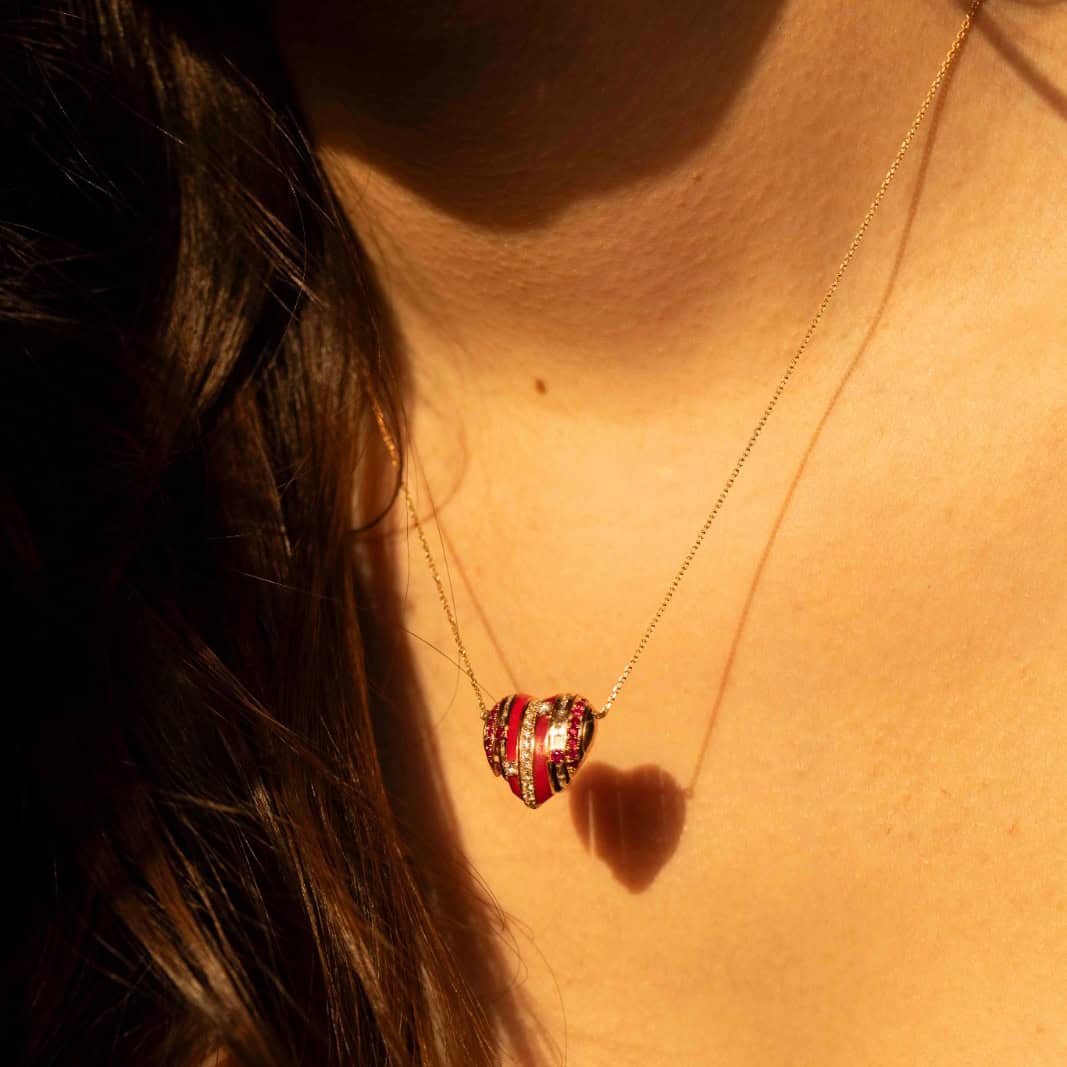 Tessera Red Valentine Heart