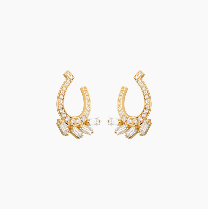 Dia Contha Full Diamonds Baguettes Hoops