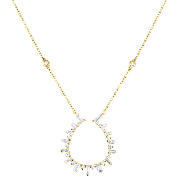 LIBANTA Full Diamond Long Chain Necklace