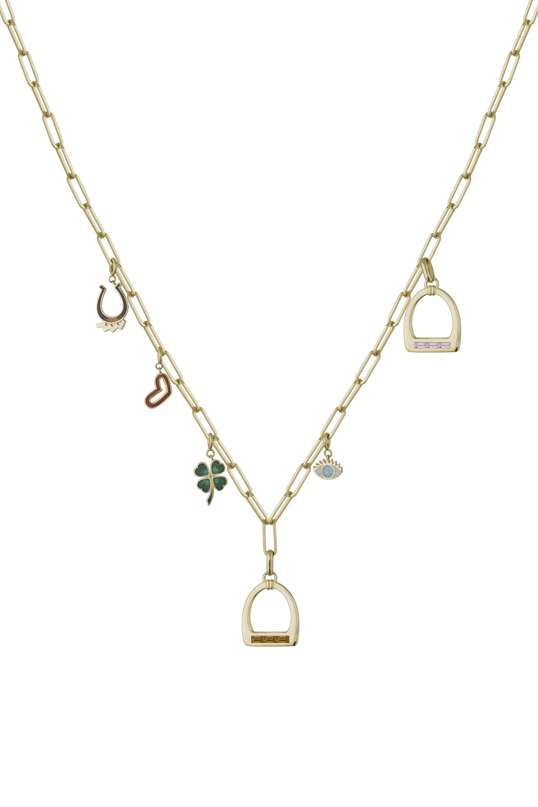 Lucky Voice Maxi Sapphire Stirrup Necklace