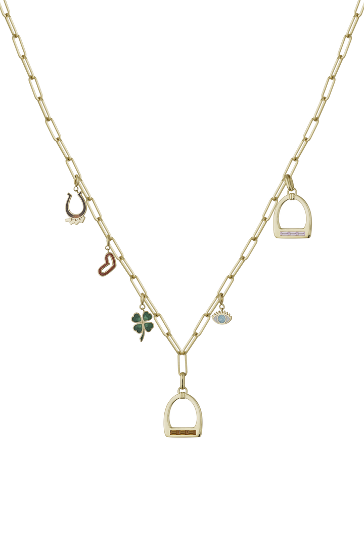Lucky Voice Maxi Sapphire Stirrup Necklace