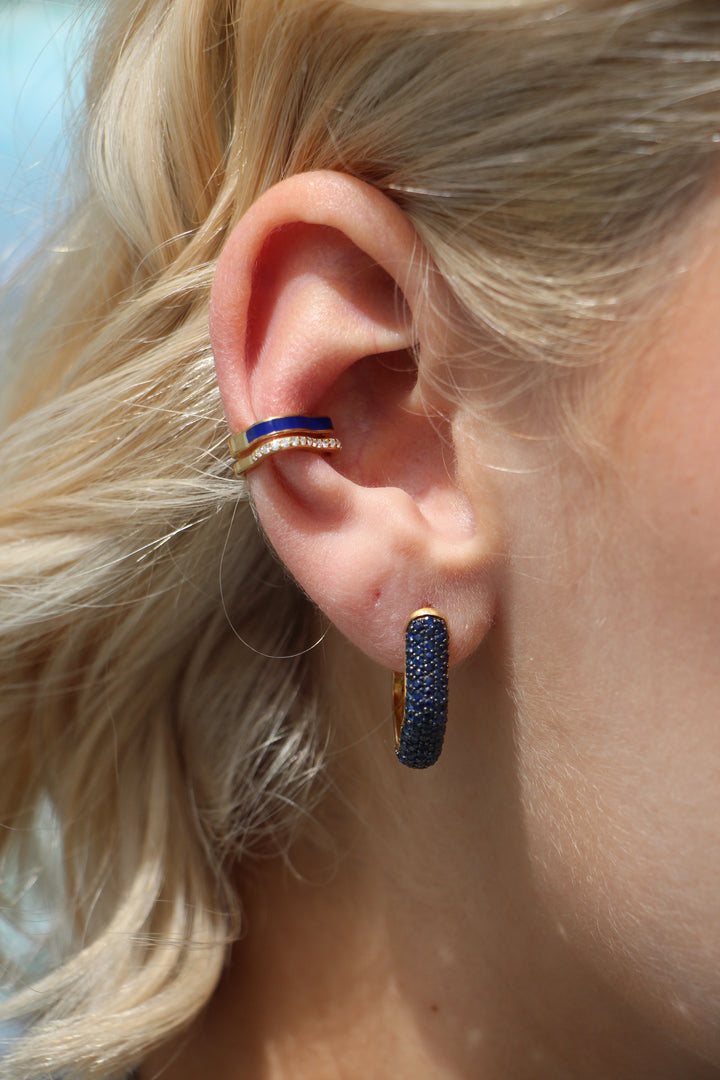 SEA ICE BOLD SAPPHIRE HOOPS