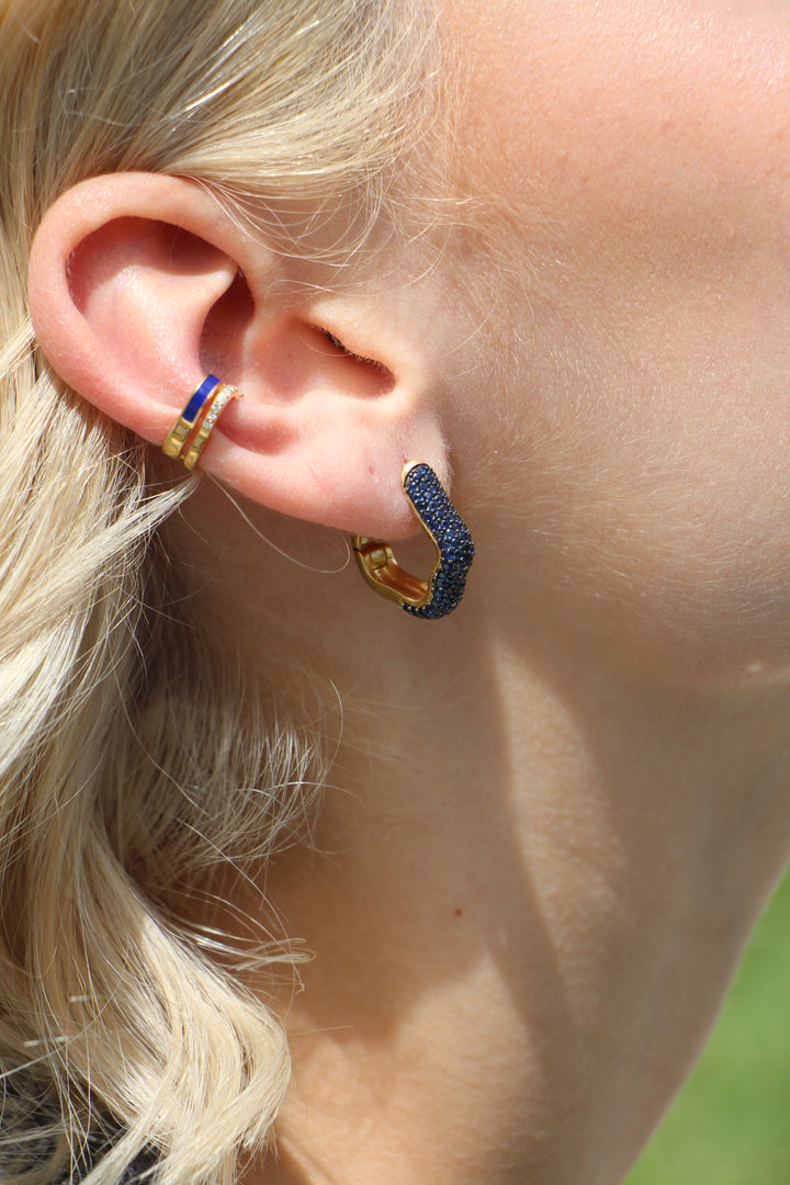 SEA ICE BOLD SAPPHIRE HOOPS