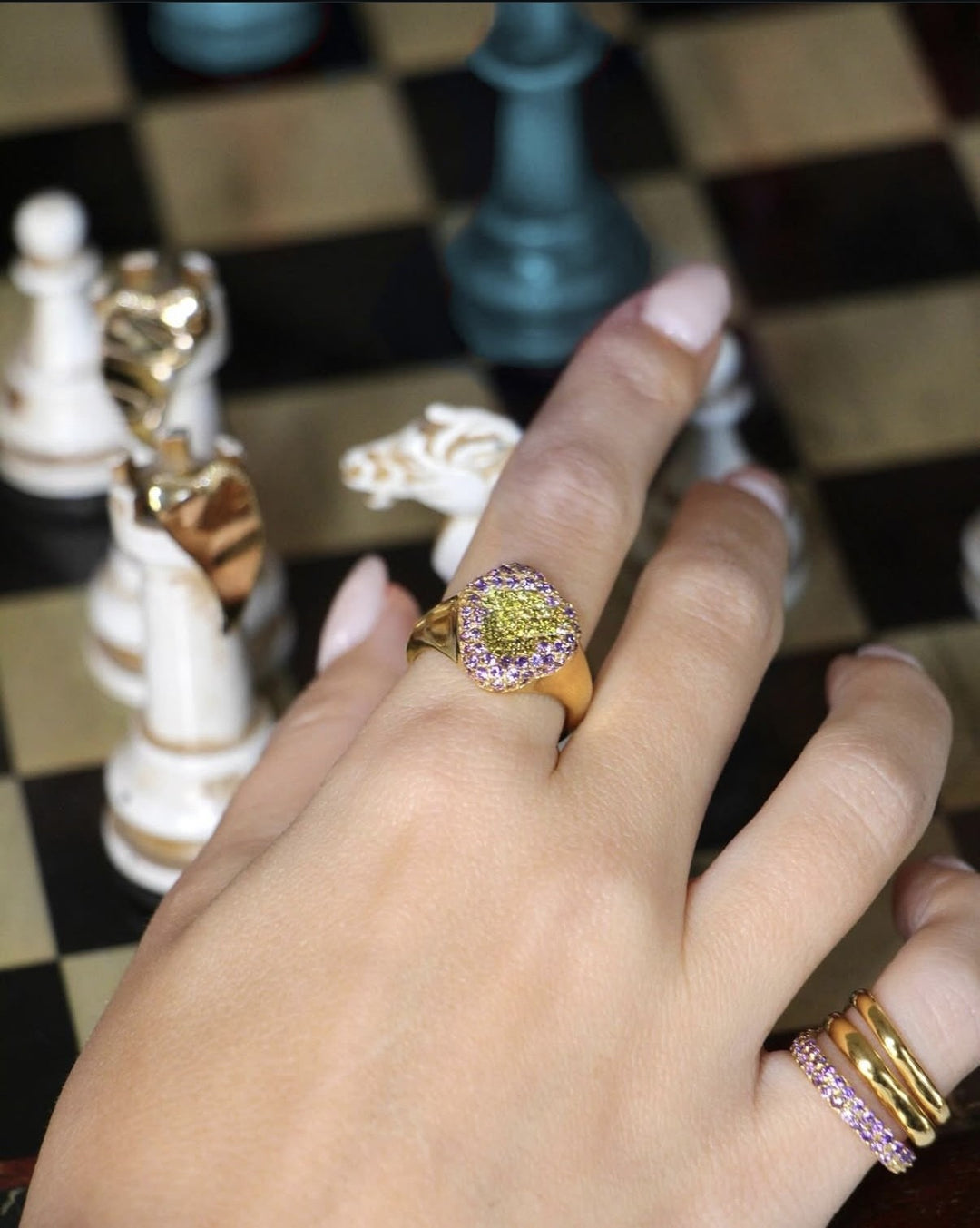 SEA ICE BOLD PINKY RING