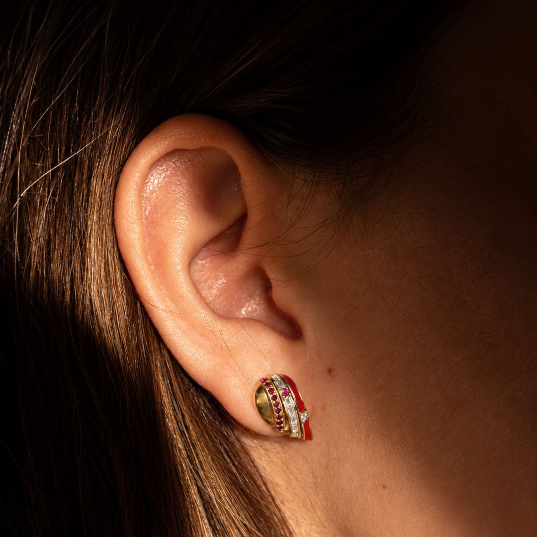 Tessera Heart Earrings