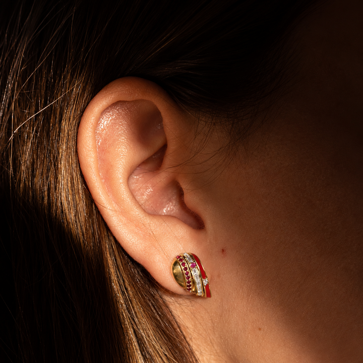 Tessera Heart Earrings
