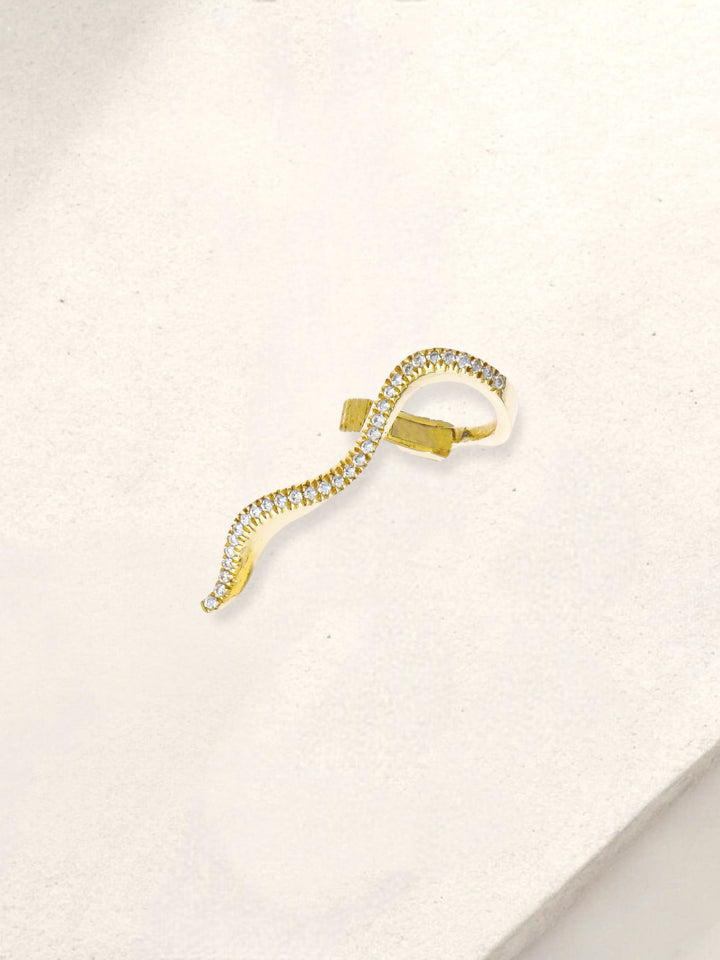 Absolute White Serene Ear Cuff