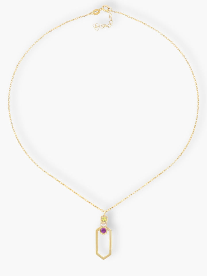 Beehive Long Honey Pendant