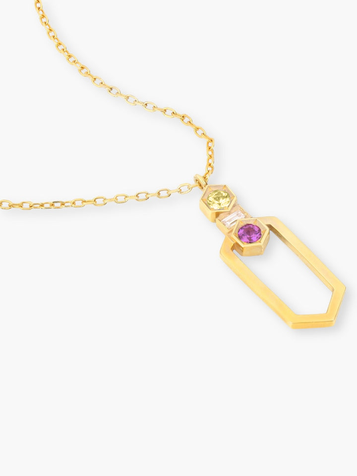 Beehive Long Honey Pendant