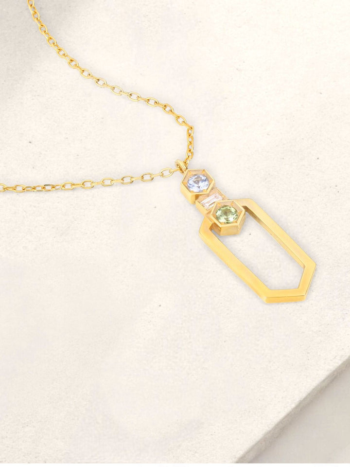 Beehive Long Honey Pendant