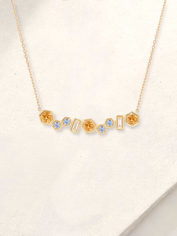 Beehive Mini Honey Necklace