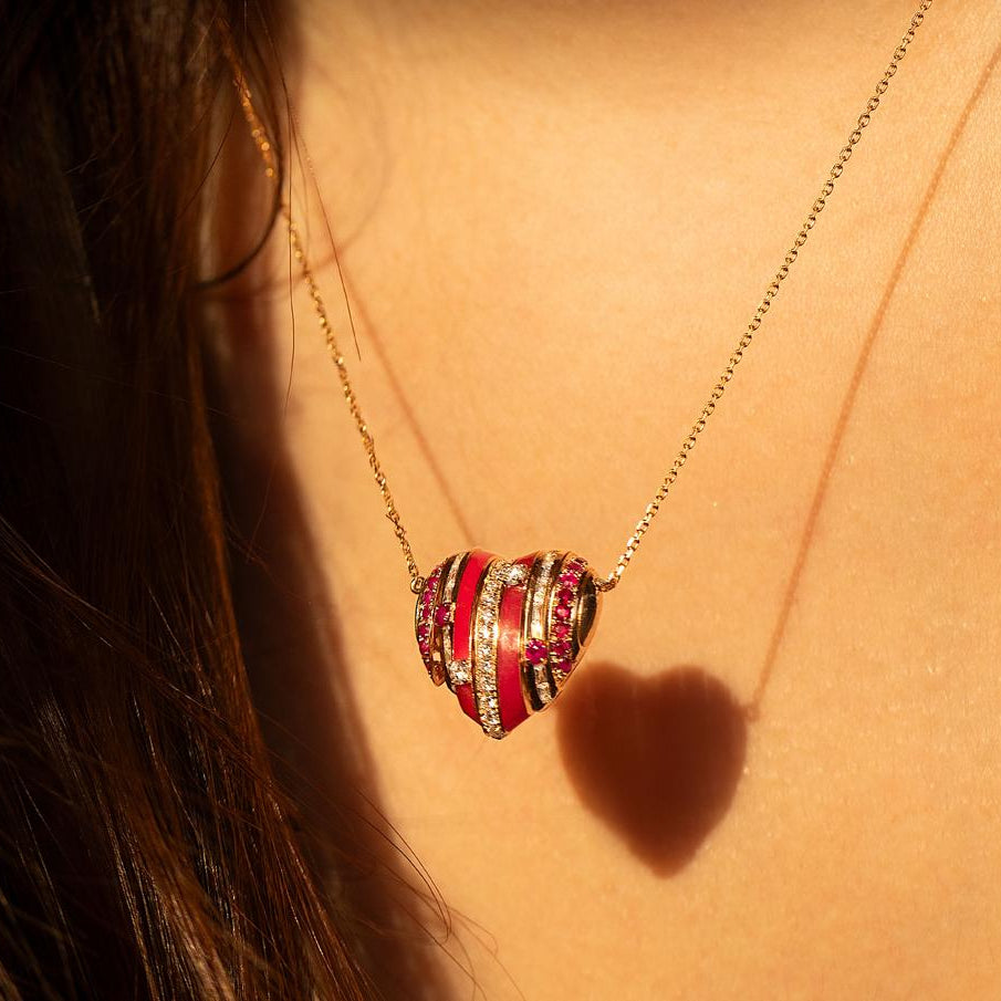 Tessera Red Valentine Heart