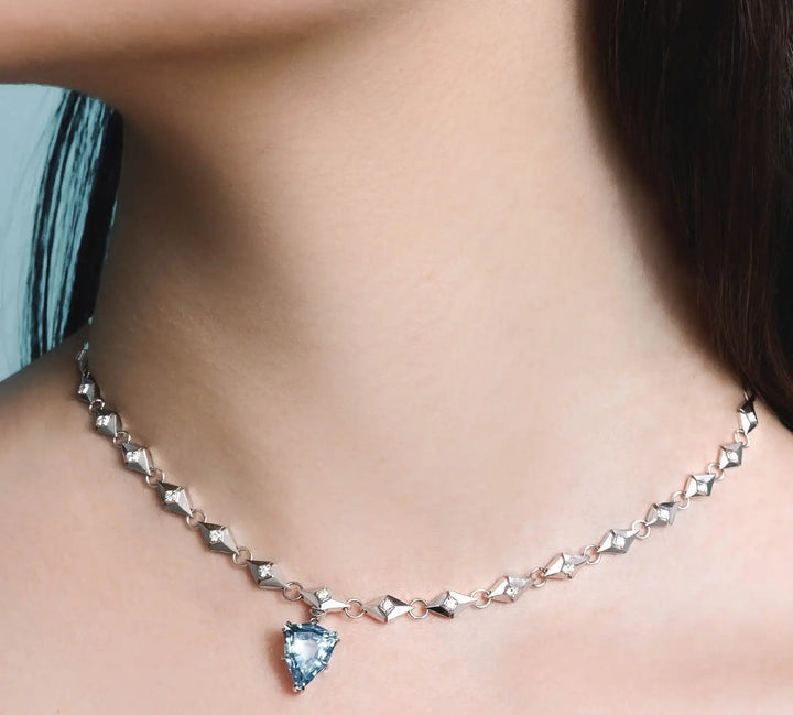 Glaciers Bits Aqua Choker