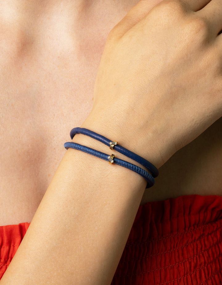 K Essentials Timeless Navy Baguette Bracelet