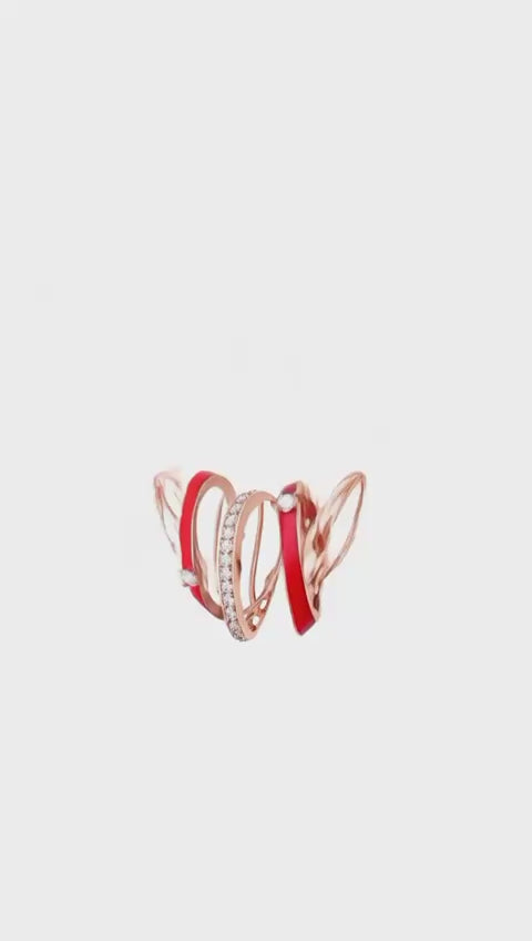 Tessera Red Valentine Heart