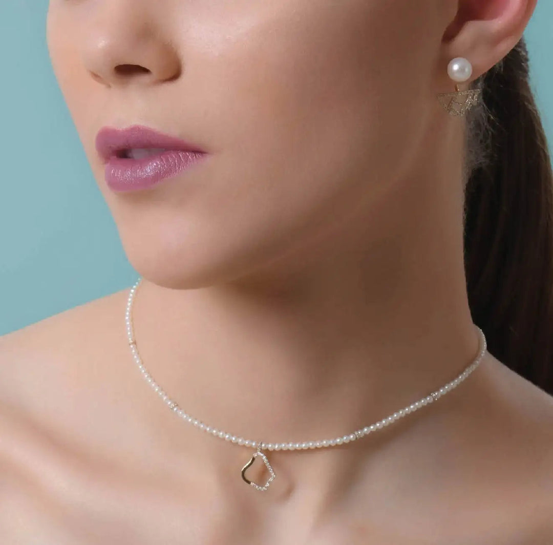 Sea Ice Pearl Choker