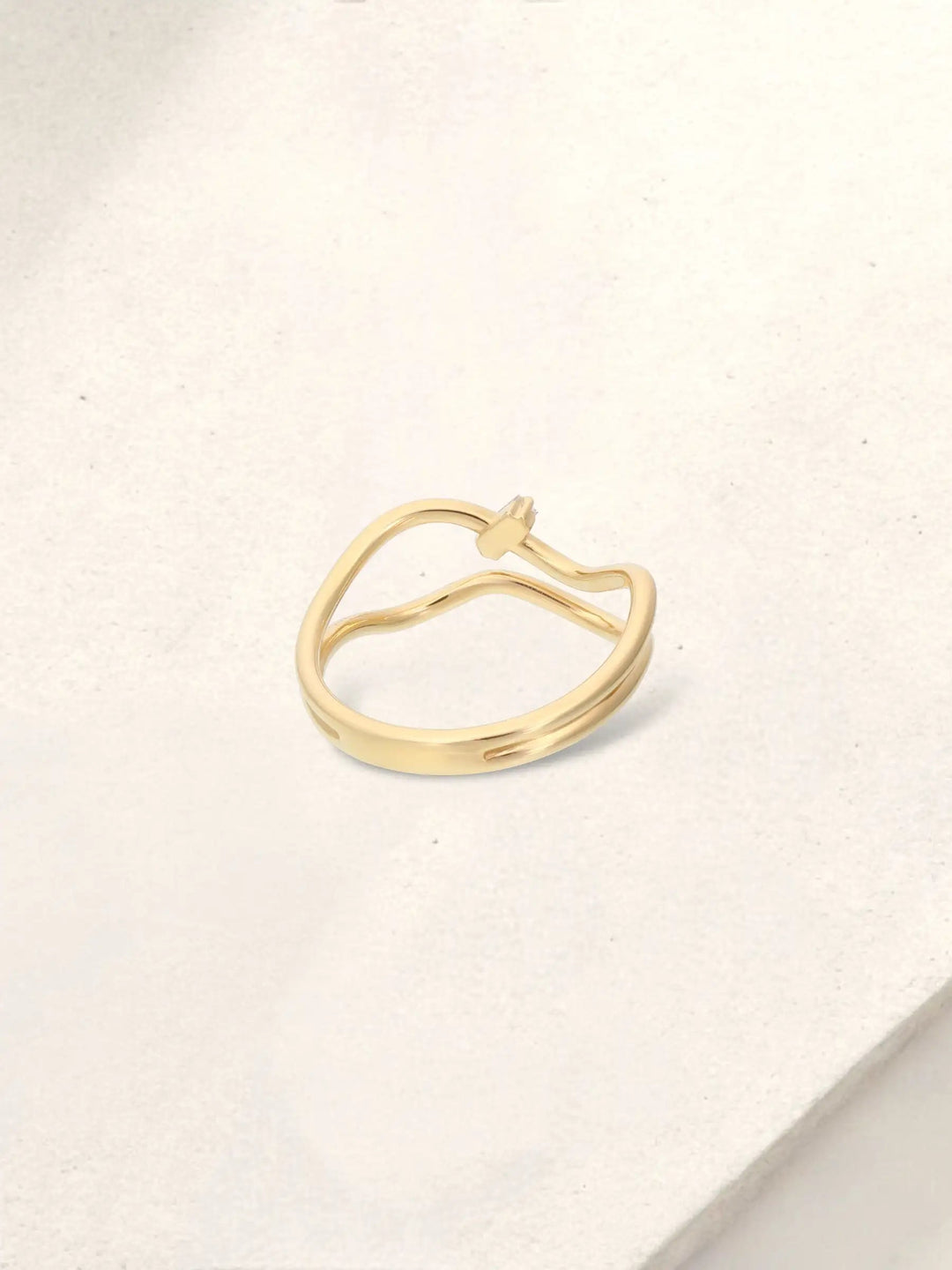 Timeless Baguette wavy Ring